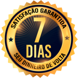 Selo de satisfação garantida: 7 dias, seu dinheiro de volta