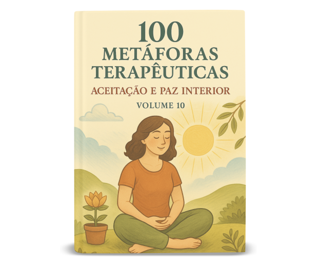 Capa do Volume 10 — 100 Metáforas Terapêuticas: Aceitação e Paz Interior
