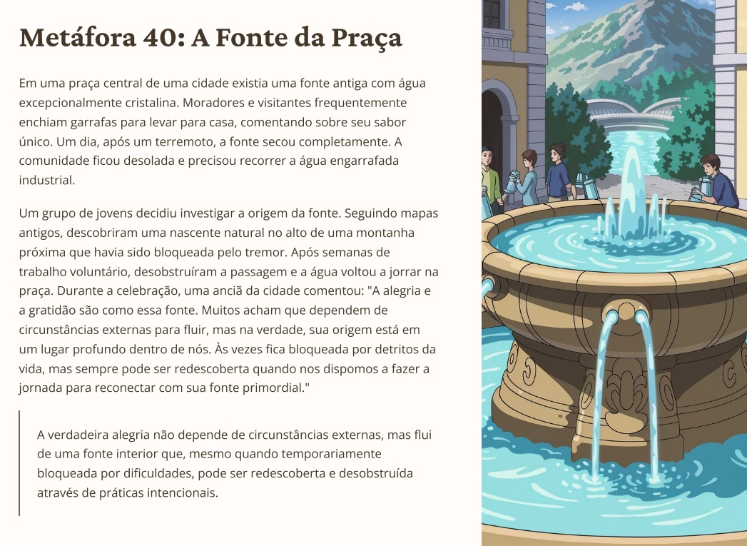 Página interna do volume Tristeza e Perdas