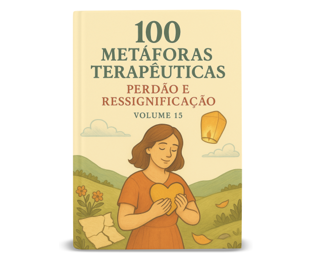 Capa do Volume 15 — 100 Metáforas Terapêuticas: Perdão e Ressignificação