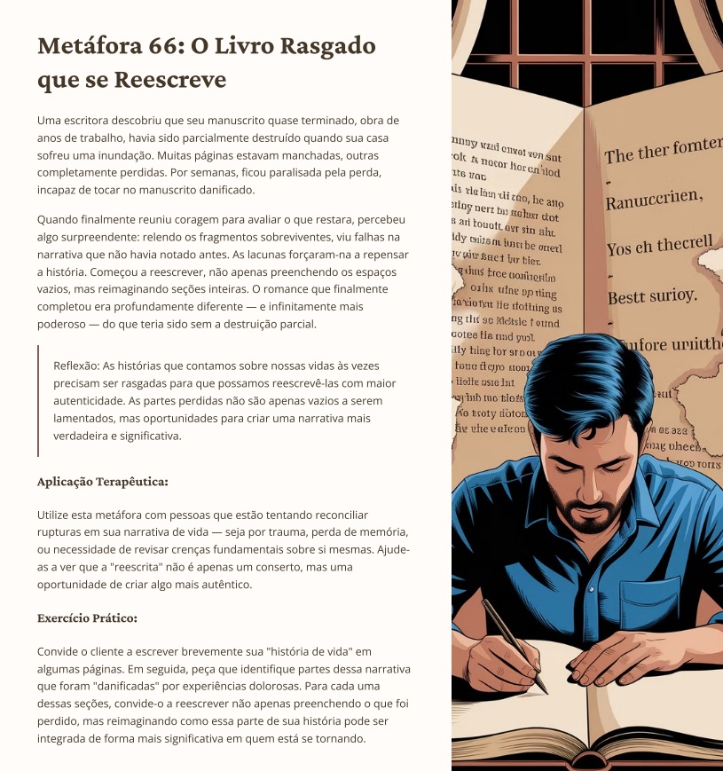 Página interna do volume Tristeza e Perdas