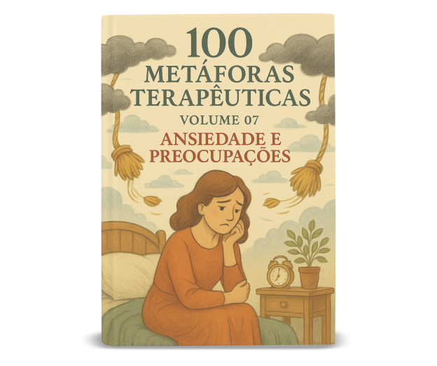 Capa do Volume 07 — 100 Metáforas Terapêuticas: Ansiedade e Preocupações