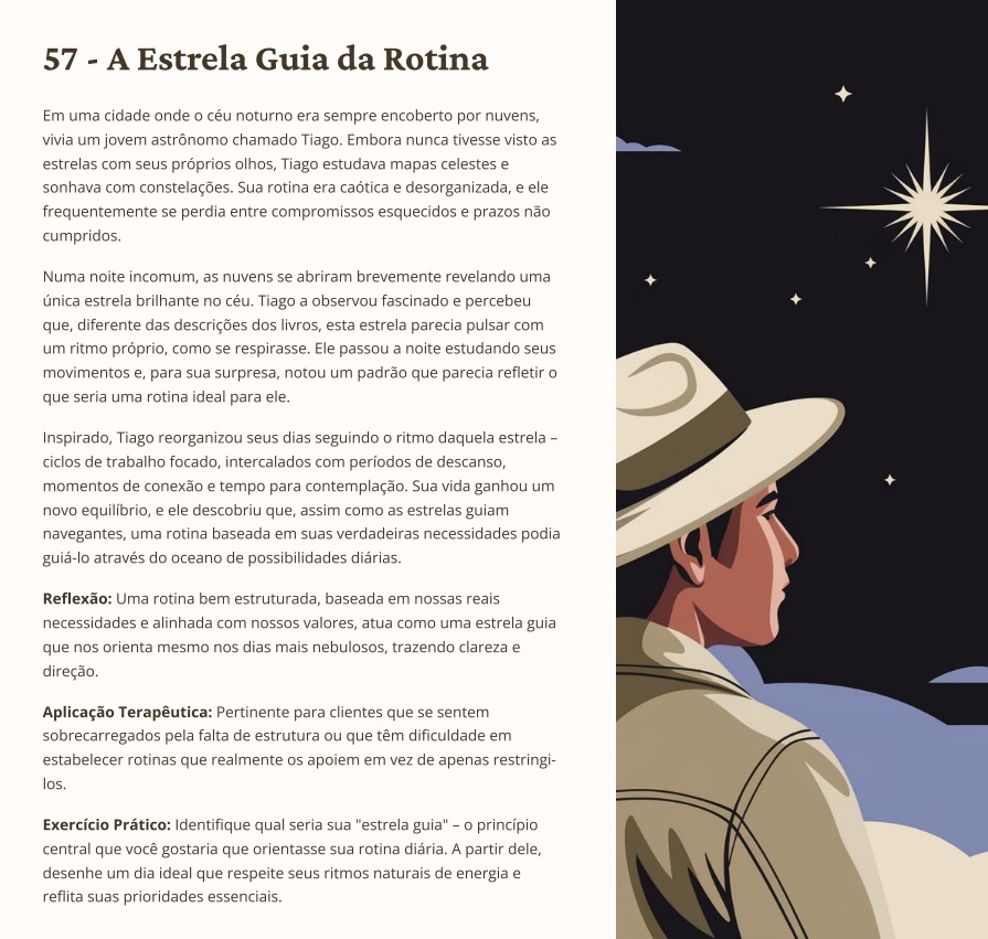 Página interna do volume Tristeza e Perdas