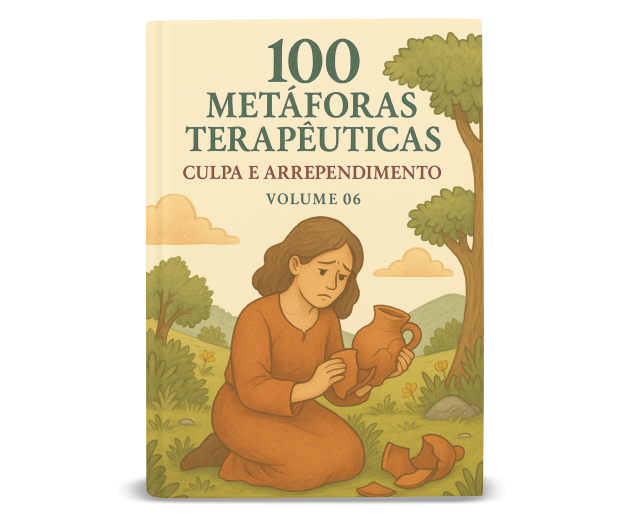 Capa do Volume 06 — 100 Metáforas Terapêuticas: Culpa e Arrependimento