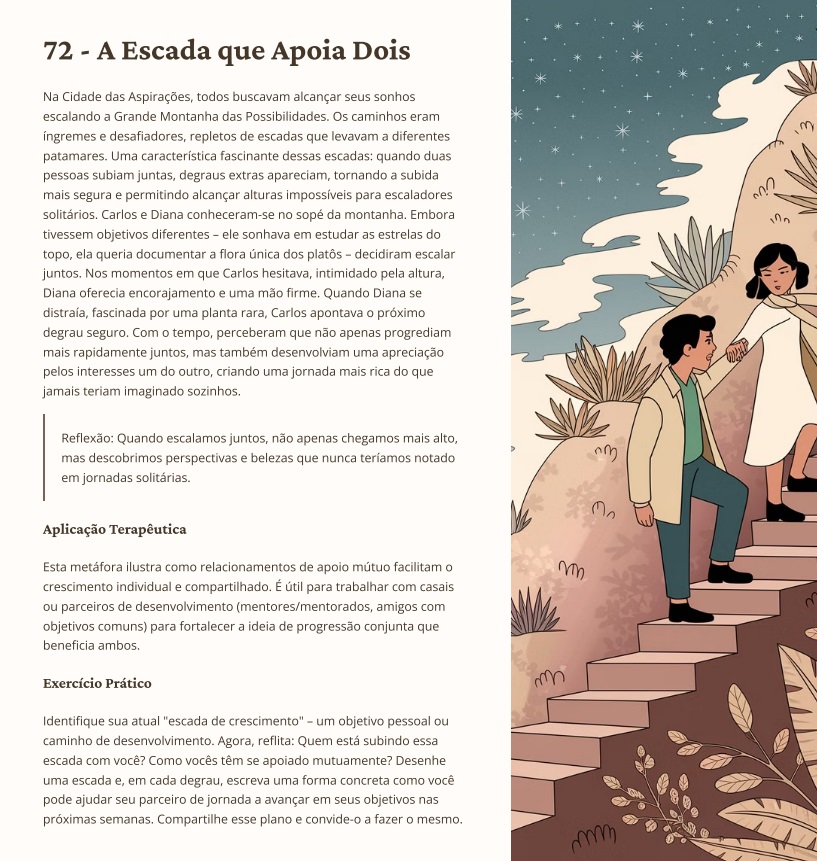 Página interna do volume Tristeza e Perdas